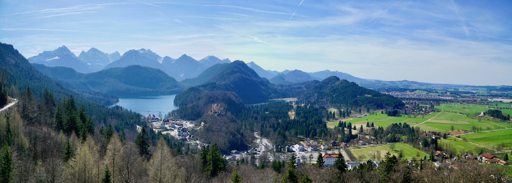 Landscape with mountains and lake